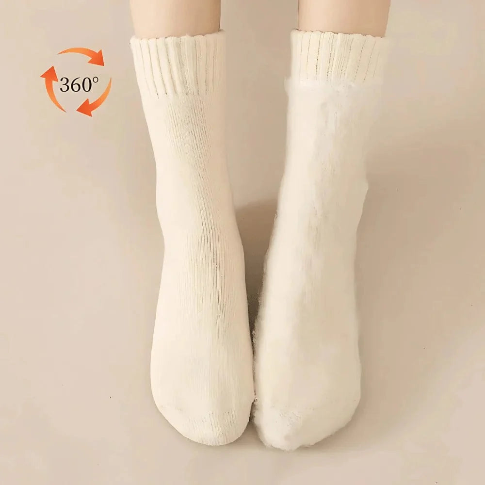 Chaussettes douillettes pour l’hiver