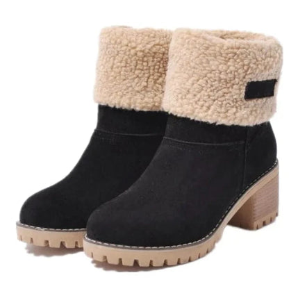 Bottes mi-hautes en laine