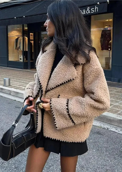 Cozy Quilted Lamb Wool Jacket